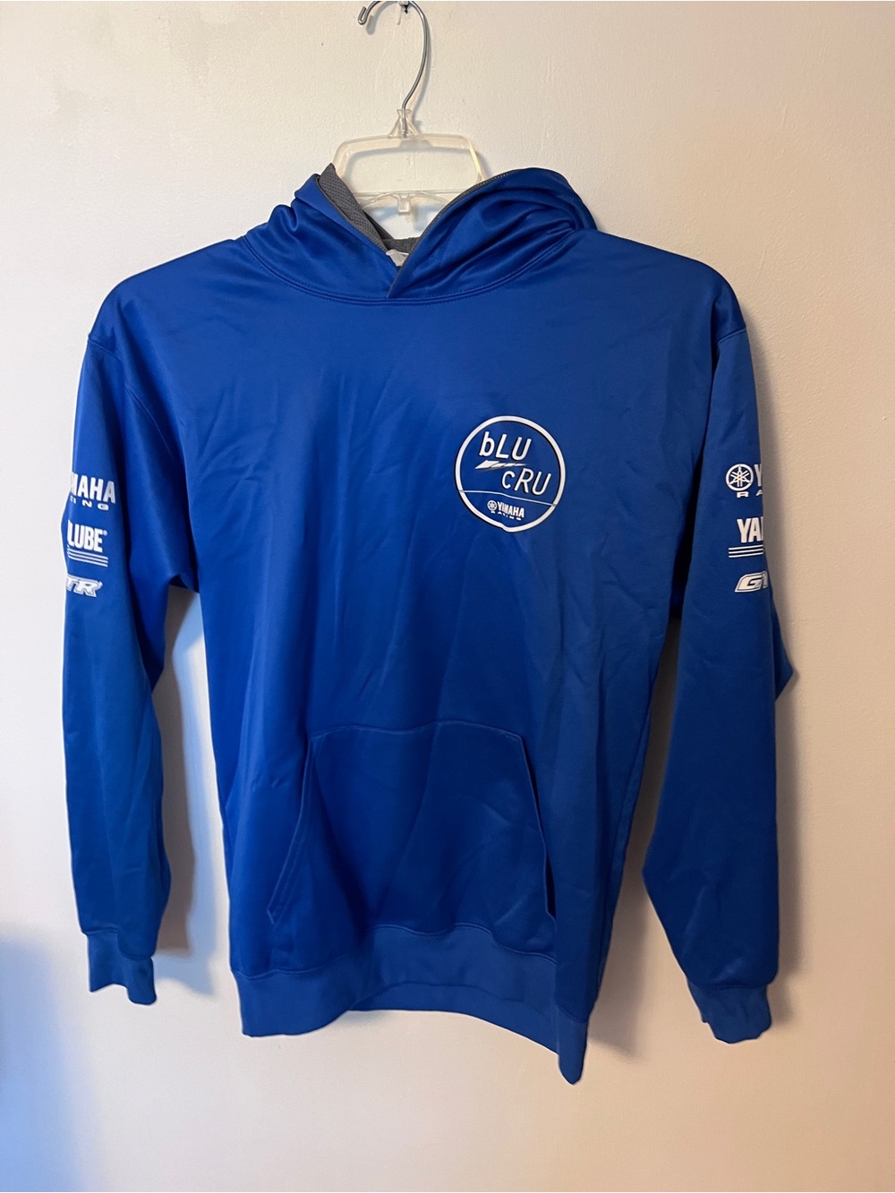 Yamaha Blu Cru Royal Blue Hooded Pullover